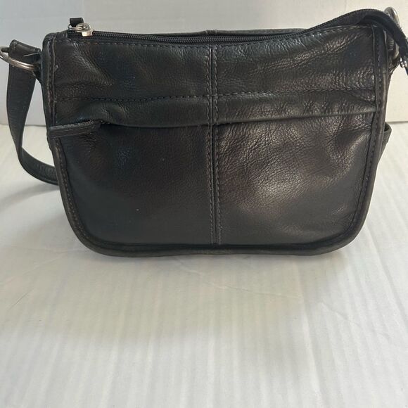 Fossil Vintage Black Leather Crossbody Bag - Picture 4 of 11
